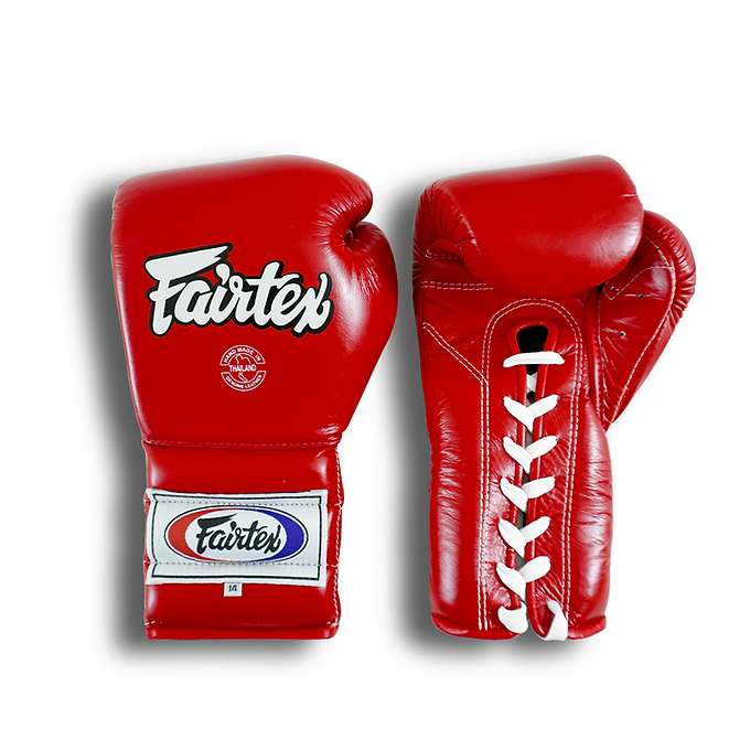 Fairtex Mexican Laced Up Gloves Red BGL7 | Shop in UAE