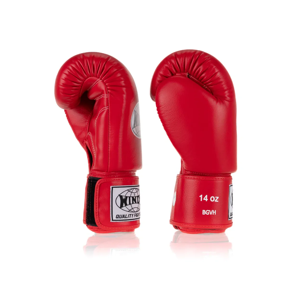 Windy Leather Boxing Gloves Red BGVH