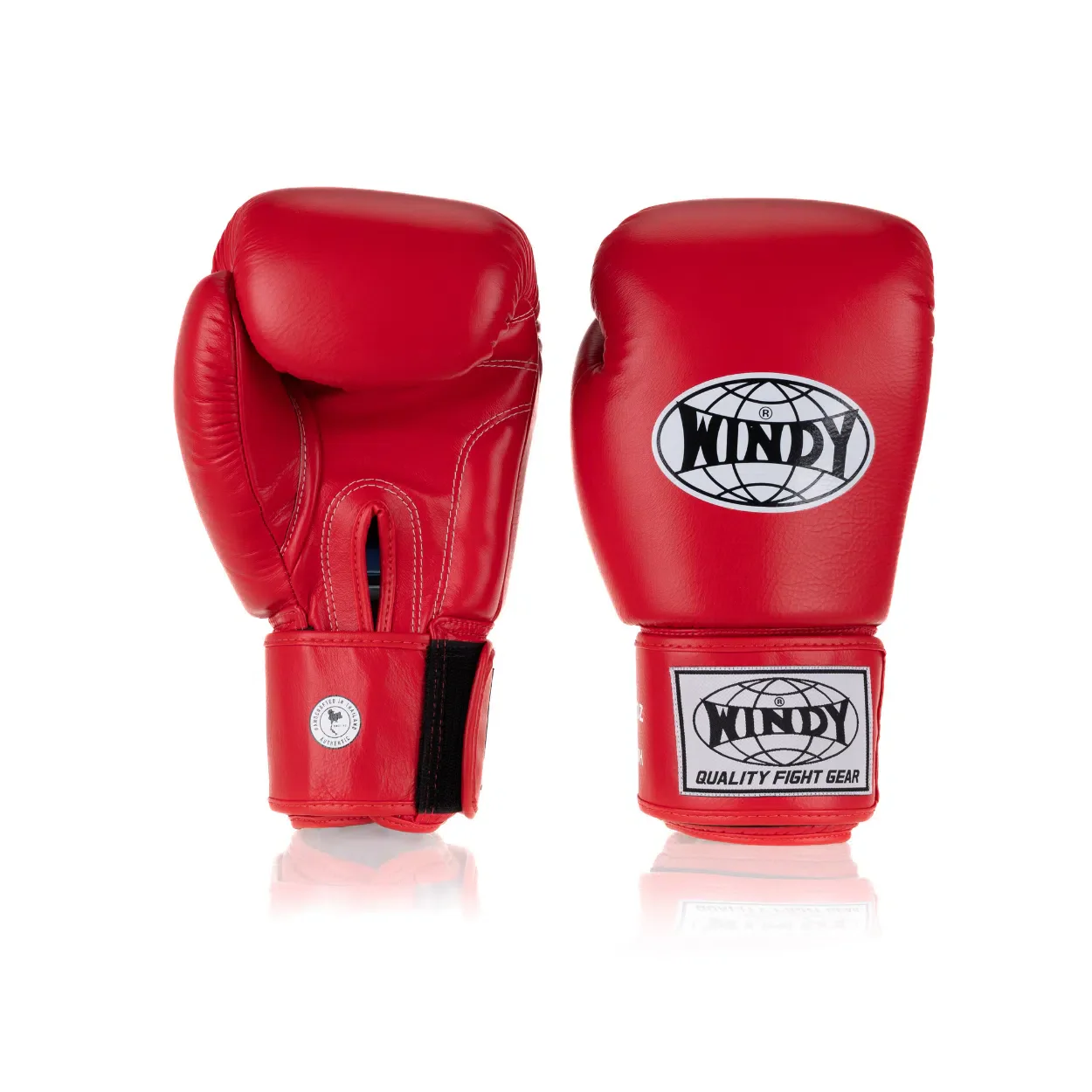 Windy Leather Boxing Gloves Red BGVH