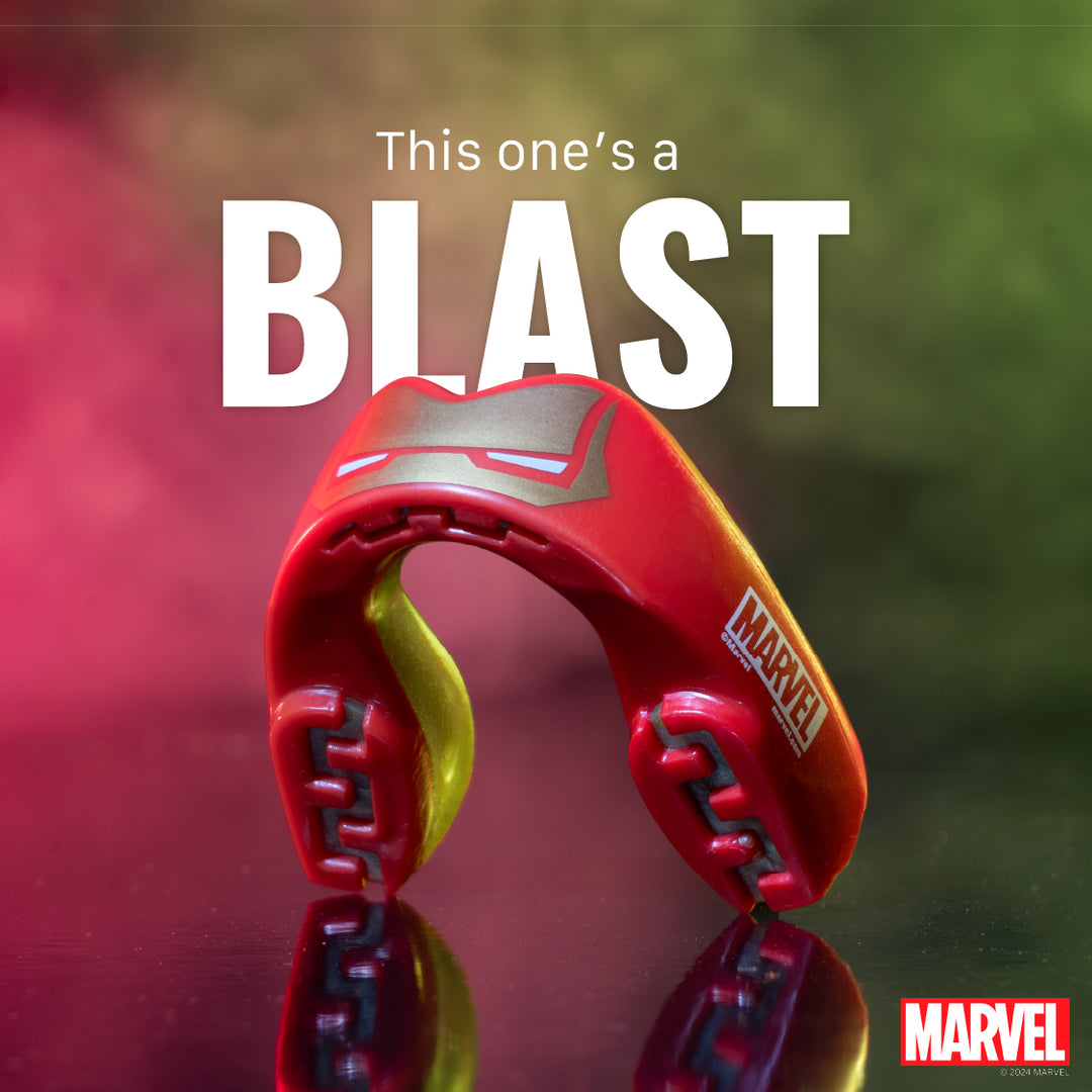 SAFEJAWZ Marvel Iron-Man Mouth Guard – Red
