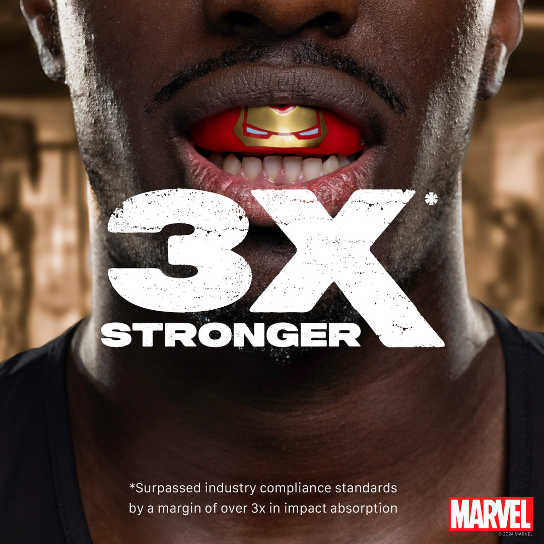 SAFEJAWZ Marvel Iron-Man Mouth Guard – Red