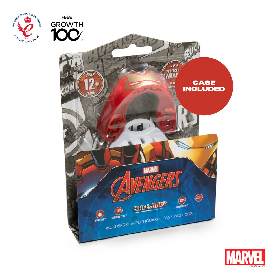 SAFEJAWZ Marvel Iron-Man Mouth Guard – Red