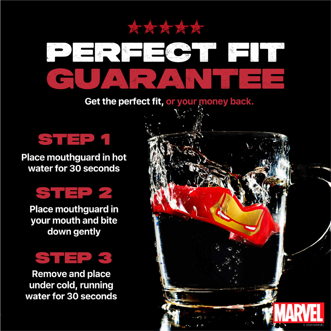 SAFEJAWZ Marvel Iron-Man Mouth Guard – Red