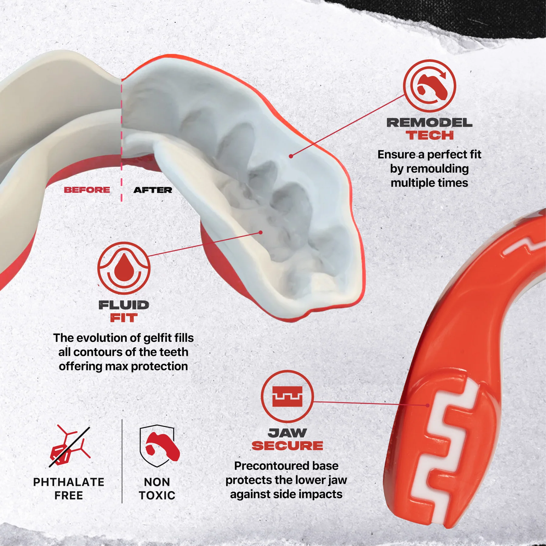 SAFEJAWZ® Extro Series ‘Viper’ Mouth guard